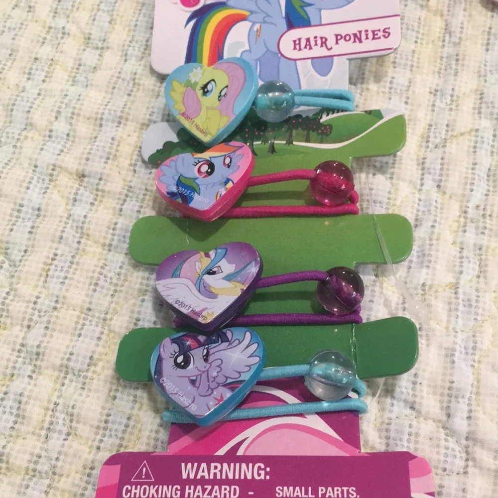 My little Pony Bracelet & Hair Ponies 4 Pack NEW My Little pony cute Must haves